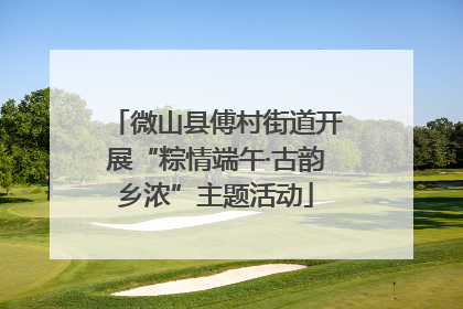 微山县傅村街道开展“粽情端午·古韵乡浓”主题活动