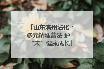 山东滨州沾化：多元精准普法 护“未”健康成长