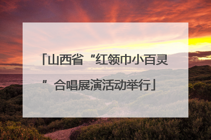 山西省“红领巾小百灵”合唱展演活动举行