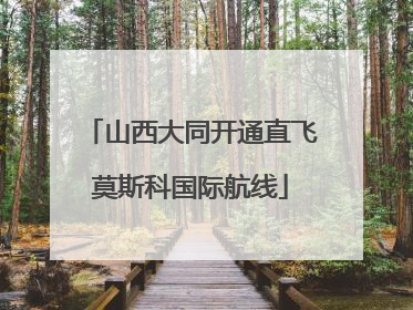 山西大同开通直飞莫斯科国际航线
