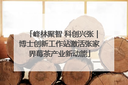 峰林聚智 科创兴张｜博士创新工作站激活张家界莓茶产业新动能
