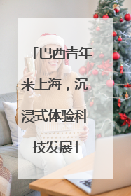巴西青年来上海，沉浸式体验科技发展