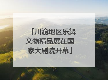 川渝地区乐舞文物精品展在国家大剧院开幕