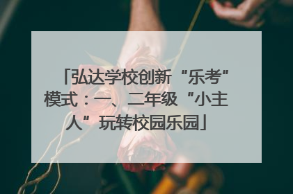 弘达学校创新“乐考”模式：一、二年级“小主人”玩转校园乐园