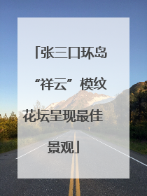 张三口环岛“祥云”模纹花坛呈现最佳景观