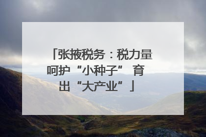 张掖税务：税力量呵护“小种子” 育出“大产业”