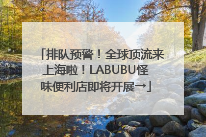 排队预警！全球顶流来上海啦！LABUBU怪味便利店即将开展→