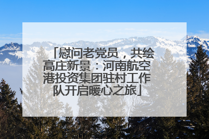 慰问老党员，共绘高庄新景：河南航空港投资集团驻村工作队开启暖心之旅