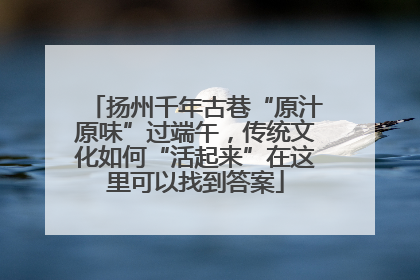 扬州千年古巷“原汁原味”过端午，传统文化如何“活起来”在这里可以找到答案