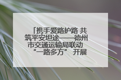 携手爱路护路 共筑平安坦途——德州市交通运输局联动 “一路多方” 开展路政宣传月活动