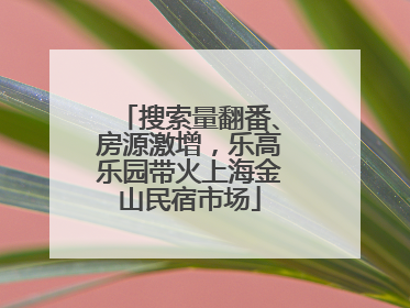 搜索量翻番、房源激增，乐高乐园带火上海金山民宿市场