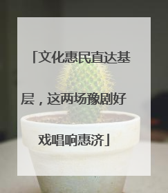 文化惠民直达基层，这两场豫剧好戏唱响惠济