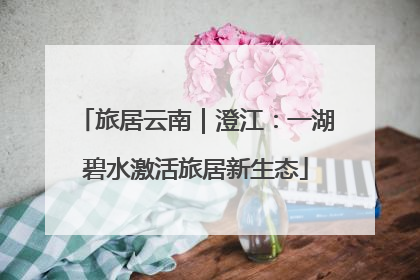 旅居云南｜澄江：一湖碧水激活旅居新生态