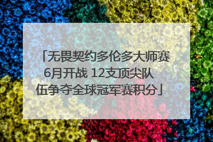 无畏契约多伦多大师赛6月开战 12支顶尖队伍争夺全球冠军赛积分