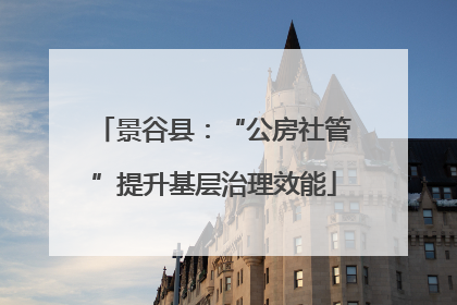 景谷县：“公房社管”提升基层治理效能