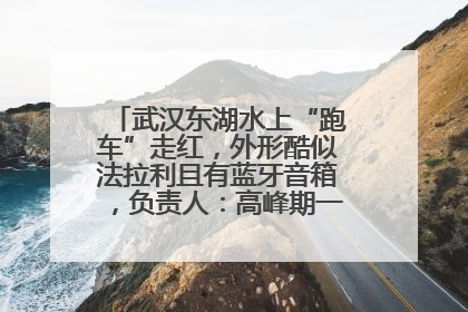 武汉东湖水上“跑车”走红，外形酷似法拉利且有蓝牙音箱，负责人：高峰期一两百人排队