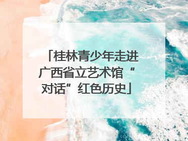 桂林青少年走进广西省立艺术馆“对话”红色历史