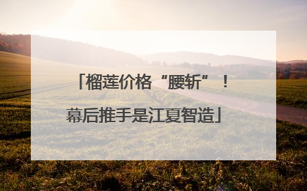 榴莲价格“腰斩”！幕后推手是江夏智造