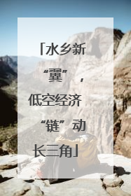 水乡新“翼”，低空经济“链”动长三角