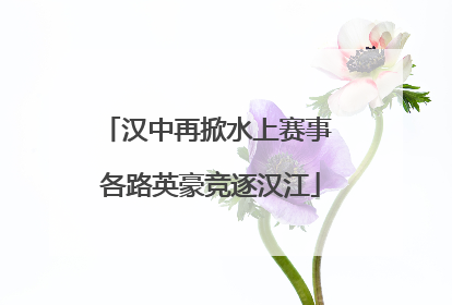 汉中再掀水上赛事 各路英豪竞逐汉江