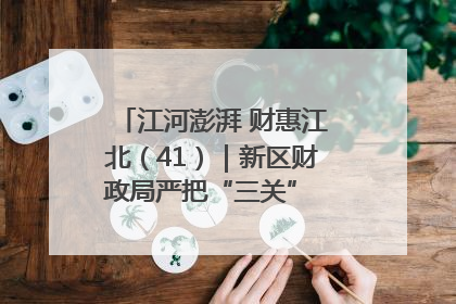 江河澎湃 财惠江北（41）｜新区财政局严把“三关” 绘就“良田美景”