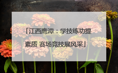 江西鹰潭：学技练功提素质 赛场竞技展风采