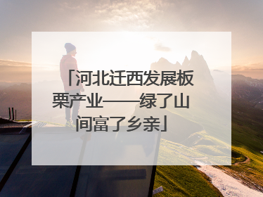 河北迁西发展板栗产业——绿了山间富了乡亲