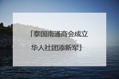泰国南通商会成立 华人社团添新军