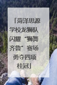菏泽思源学校龙狮队闪耀“狮舞齐鲁”赛场 勇夺四项桂冠