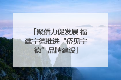 聚侨力促发展 福建宁德推进“侨见宁德”品牌建设