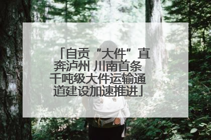 自贡“大件”直奔泸州 川南首条千吨级大件运输通道建设加速推进