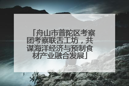 舟山市普陀区考察团考察联舌工坊，共谋海洋经济与预制食材产业融合发展
