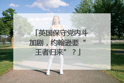 英国保守党内斗加剧，约翰逊要“王者归来”？