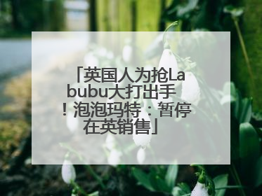 英国人为抢Labubu大打出手！泡泡玛特：暂停在英销售