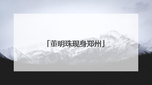 董明珠现身郑州