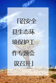 诏安全县生态环境保护工作专题会议召开