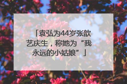 袁弘为44岁张歆艺庆生，称她为“我永远的小姑娘”