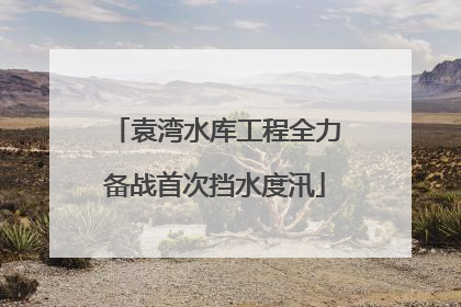袁湾水库工程全力备战首次挡水度汛