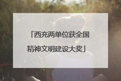 西充两单位获全国精神文明建设大奖