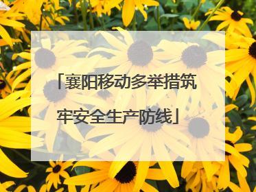 襄阳移动多举措筑牢安全生产防线