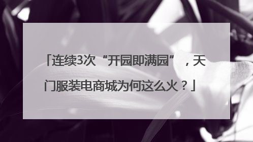 连续3次“开园即满园”，天门服装电商城为何这么火？