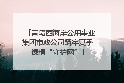 青岛西海岸公用事业集团市政公司筑牢夏季绿植“守护网”
