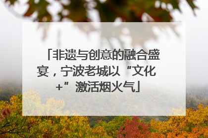 非遗与创意的融合盛宴，宁波老城以“文化+”激活烟火气