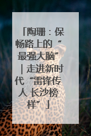 陶珊：保畅路上的“最强大脑”｜走进新时代“雷锋传人 长沙榜样”