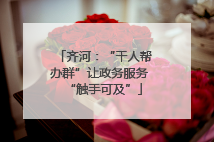 齐河：“千人帮办群”让政务服务“触手可及”