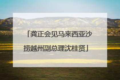 龚正会见马来西亚沙捞越州副总理沈桂贤