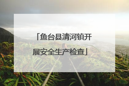 鱼台县清河镇开展安全生产检查