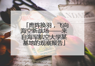 鹰阵换羽，飞向海空新战场——来自海军航空大学某基地的观察报告