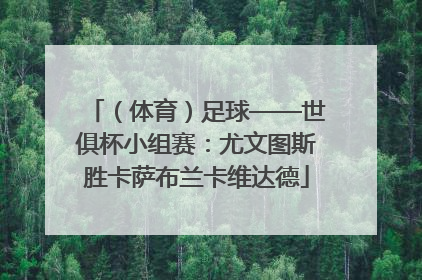 （体育）足球——世俱杯小组赛：尤文图斯胜卡萨布兰卡维达德