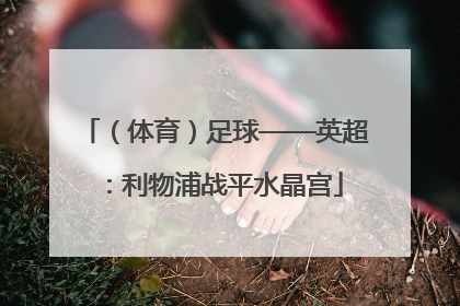 （体育）足球——英超：利物浦战平水晶宫